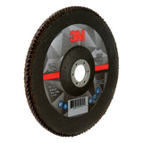 3M 769F Flap Disc, Type 27, Precision Shaped Ceramic 60+, Purple, 7 in x 7/8 in (7100178030) (5 Pack) - 4