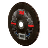 3M 769F Flap Disc Type 27, 120+ Grit, 7 in x 7/8 in for Grinding and Finishing on Carbon and Stainless Steel (7100178090) (5 Pack) - 5