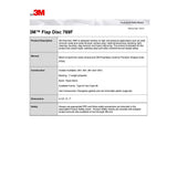 3M 769F Flap Disc , 120+, T29, 4-1/2 in x 7/8 in (7100178091) (10 Pack) - 10