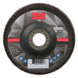 3M 7100178123 Flap Disc 769F, 80+, T29, 5 in x 7/8 in (10 Pack)