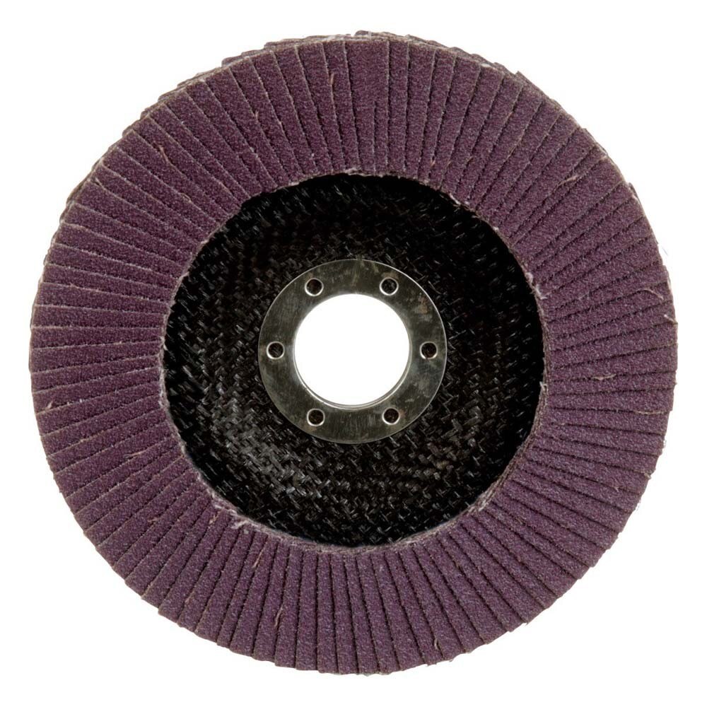 3M 7100178124 Flap Disc 769F, 80+, T27, 5 in x 7/8 in (10 Pack) - 4