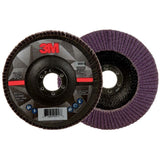 3M 7100178127 Flap Disc 769F, 40+, T29, 5 in x 7/8 in (10 Pack) - 2