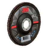 3M 7100178127 Flap Disc 769F, 40+, T29, 5 in x 7/8 in (10 Pack) - 3
