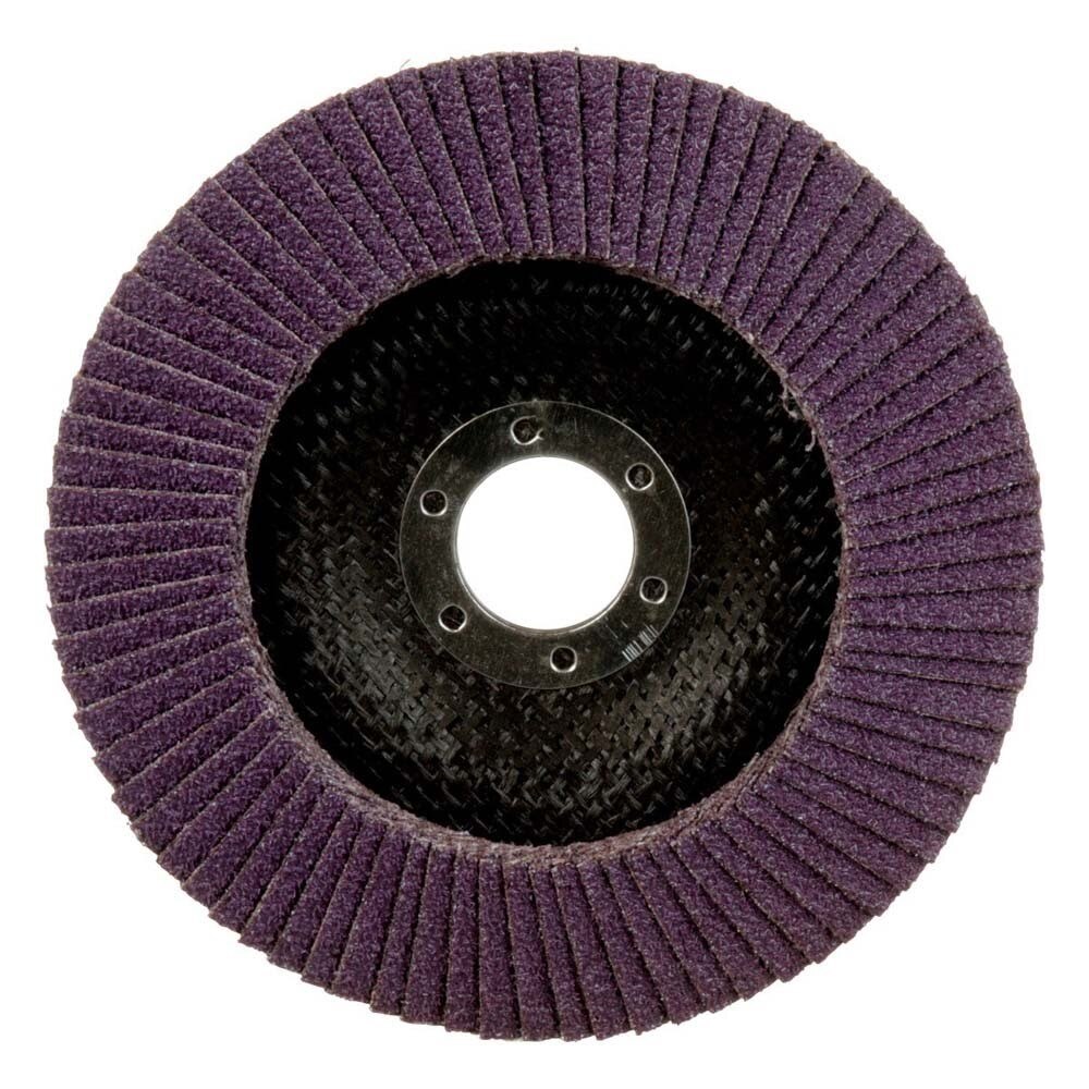 3M 7100178127 Flap Disc 769F, 40+, T29, 5 in x 7/8 in (10 Pack) - 5