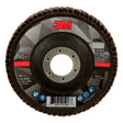 3M 769F Flap Disc, Type 29, 40 Plus, 4-1/2 in x 7/8 in, Precision Shaped Ceramic, Purple, Grinding and Finishing (7100178130) (10 Pack)