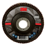 3M 769F Flap Disc, Type 29, 40 Plus, 4-1/2 in x 7/8 in, Precision Shaped Ceramic, Purple, Grinding and Finishing (7100178130) (10 Pack)