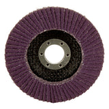 3M 769F Flap Disc, Type 29, 40 Plus, 4-1/2 in x 7/8 in, Precision Shaped Ceramic, Purple, Grinding and Finishing (7100178130) (10 Pack) - 3