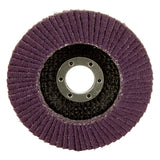 3M 769F Flap Disc, Type 29, 40 Plus, 4-1/2 in x 7/8 in, Precision Shaped Ceramic, Purple, Grinding and Finishing (7100178130) (10 Pack) - 3