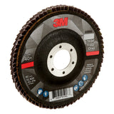 3M 769F Flap Disc, Type 29, 40 Plus, 4-1/2 in x 7/8 in, Precision Shaped Ceramic, Purple, Grinding and Finishing (7100178130) (10 Pack) - 4