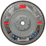 3M 769F Flap Disc, Type 27 Quick Change, Ceramic Precision-Shaped Grain, 60+, Purple, 7 in x 5/8 in-11 (7100178191) (5 Pack)