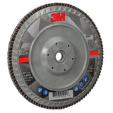 3M 769F Flap Disc, Type 27 Quick Change, Ceramic Precision-Shaped Grain, 60+, Purple, 7 in x 5/8 in-11 (7100178191) (5 Pack) - 5