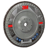 3M 769F Flap Disc, Type 27 Quick Change, Ceramic Precision-Shaped Grain, 60+, Purple, 7 in x 5/8 in-11 (7100178191) (5 Pack) - 5