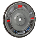 3M 769F Flap Disc, T29 Quick Change, Precision Shaped Ceramic 40 Plus, Purple, 7 in x 5/8 in-11 (7100178192) (5 Pack) - 4