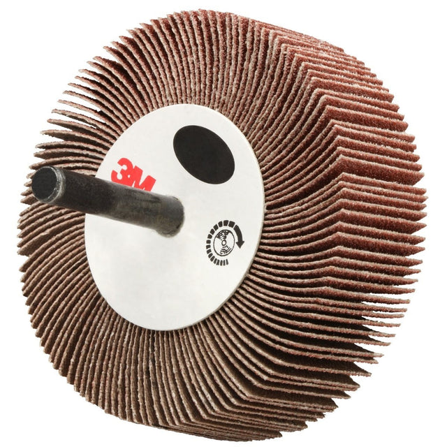 3M 244D Flap Wheel Type 83, 60 Grit X Weight, 3 in x 1 in x 1/4 in (7100178227) (10 Pack)