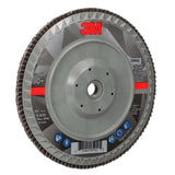 3M 769F Flap Disc Type 27 Quick Change, 80+ Grit, 7 in x 5/8-11 for Grinding and Finishing on Carbon and Stainless Steel (7100178236) (5 Pack) - 2