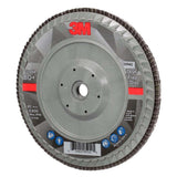 3M 769F Flap Disc Type 27 Quick Change, 80+ Grit, 7 in x 5/8-11 for Grinding and Finishing on Carbon and Stainless Steel (7100178236) (5 Pack) - 3