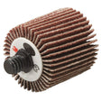 3M 244D Cubitron II Flap Wheel, Type 84 Threaded, Aluminum Oxide 80 Grit X-weight, Brown, 1 in x 1 in x 1/4-20 External (7100178244) (10 Pack)