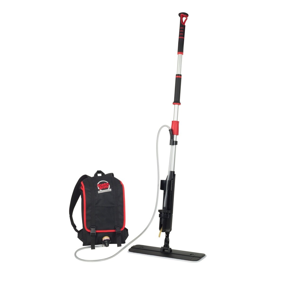 3M Scotch-Brite Professional 2-In-1 Flat Mop & Backpack Finish Applicator Kit, Ergonomic Handle (7100179842) - 2