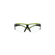 3M SF401XAF-GRN SecureFit 400 Series Safety Glasses, Green/Black, Clear Anti-Fog/Anti-Scratch Lens (7100180045) (20 Pack)