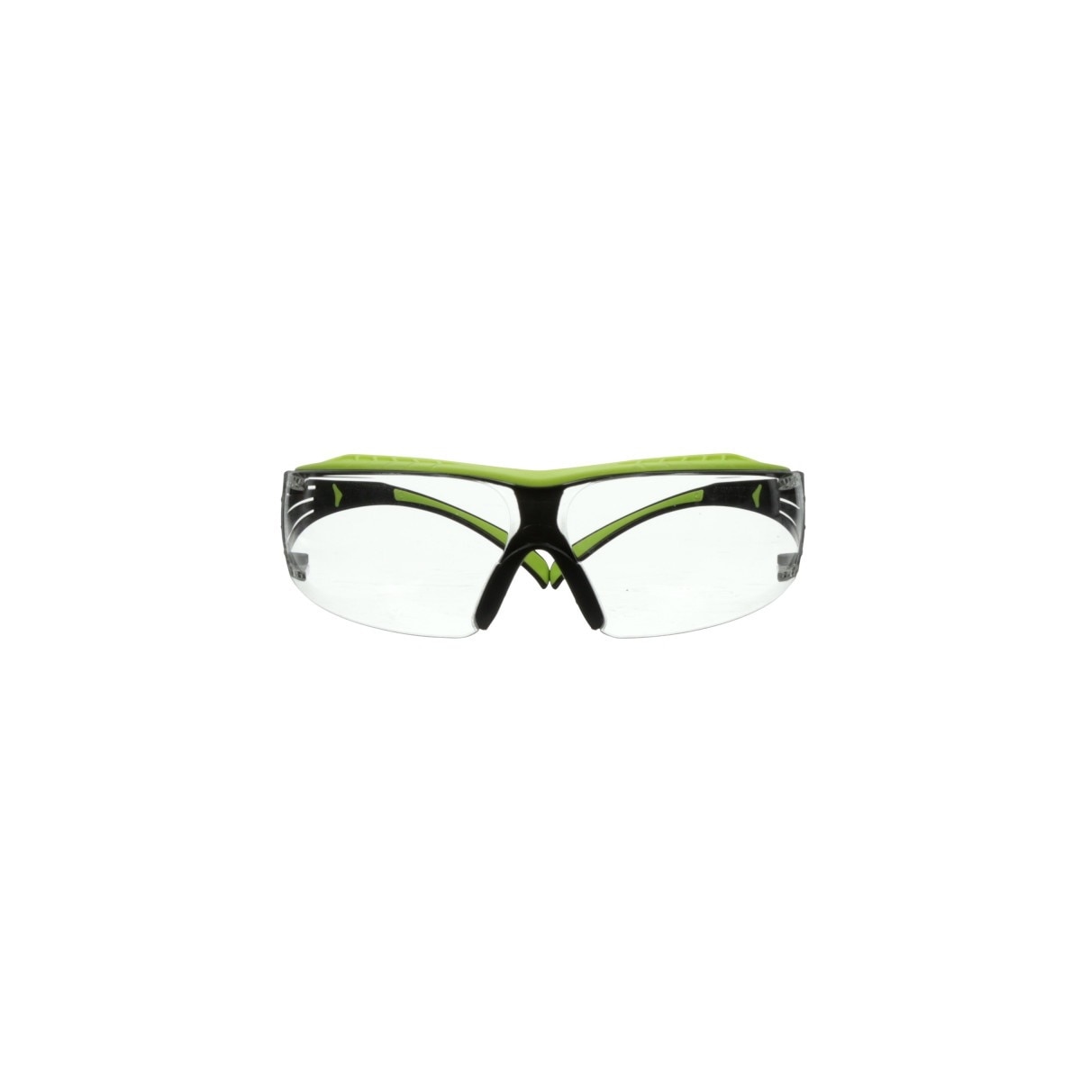 3M SF401XAF-GRN SecureFit 400 Series Safety Glasses, Green/Black, Clear Anti-Fog/Anti-Scratch Lens (7100180045) (20 Pack)