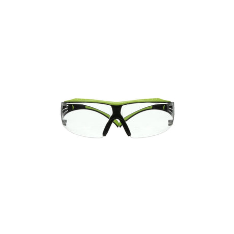 3M SF401XAF-GRN SecureFit 400 Series Safety Glasses, Green/Black, Clear Anti-Fog/Anti-Scratch Lens (7100180045) (20 Pack)