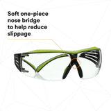3M SF401XAF-GRN SecureFit 400 Series Safety Glasses, Green/Black, Clear Anti-Fog/Anti-Scratch Lens (7100180045) (20 Pack) - 10