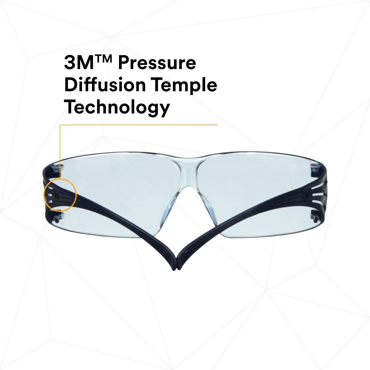 3M SF204SGAF-BLU SecureFit Protective Eyewear 200 Series, Blue Temples, Blue Scotchgard Anti-Fog Lens (7100180046) (20 Pack) - 3