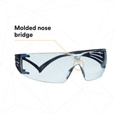 3M SF204SGAF-BLU SecureFit Protective Eyewear 200 Series, Blue Temples, Blue Scotchgard Anti-Fog Lens (7100180046) (20 Pack) - 6