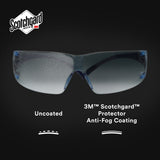 3M SF204SGAF-BLU SecureFit Protective Eyewear 200 Series, Blue Temples, Blue Scotchgard Anti-Fog Lens (7100180046) (20 Pack) - 7