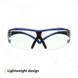 3M SF401XSGAF-BLU SecureFit 400 Series Safety Glasses, Blue/Gray, Clear Scotchgard Anti-Fog/Anti-Scratch Lens (7100180049) (20 Pack) - 5