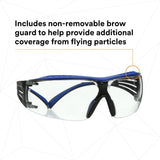 3M SF401XSGAF-BLU SecureFit 400 Series Safety Glasses, Blue/Gray, Clear Scotchgard Anti-Fog/Anti-Scratch Lens (7100180049) (20 Pack) - 8