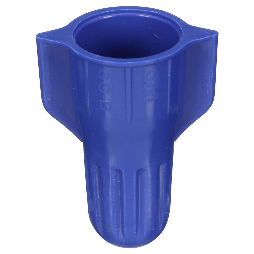 3M SG-B POUCH Secure Grip Wire Connector, Steel Spring Connectors, 14-6 AWG, Straight Wing Design, Blue SGB (7100180516) (500 Pack) - 3