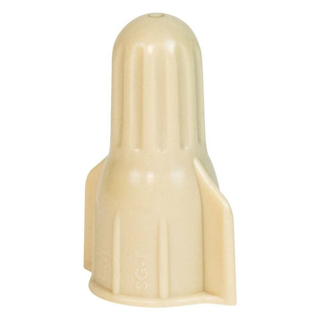 3M 7100180520 Secure Grip Wire Connector, Steel Spring Connectors, 22-8 AWG, Straight Wing Design, Tan SG-T (500 Pack)