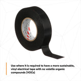 3M Temflex 175 Vinyl Electrical Tape, Black, 7 mil, 3/4 in x 60 ft, Flame Retardant, Rubber Adhesive (7100188506) - 9