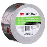 3M 3340 Aluminum Foil Tape, Silver, 2-1/2 in x 50 yd, 4.0 mil, HVAC Sealing and Patching Ducts, Fiberglass Duct Board, Insulation, Metal Repair (7100189974) (20 Pack) - 6