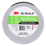 3M 3340 Aluminum Foil Tape, Silver, 2-1/2 in x 50 yd, 4.0 mil, HVAC Sealing and Patching Ducts, Fiberglass Duct Board, Insulation, Metal Repair (7100189974) (20 Pack) - 7