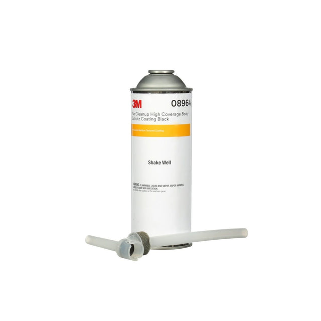 3M 08964 No Cleanup High Coverage Body Schutz Coating, Rubberized Undercoat, Solvent-based Liquid, Black, 22.4 fl oz (7100191410) (6 Pack)