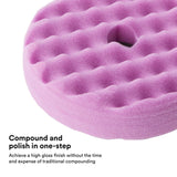 3M Perfect-It 1-Step Foam Finishing Pad, Quick Connect, Purple, 6 in (33034) (7100191413) (6 Pack) - 5