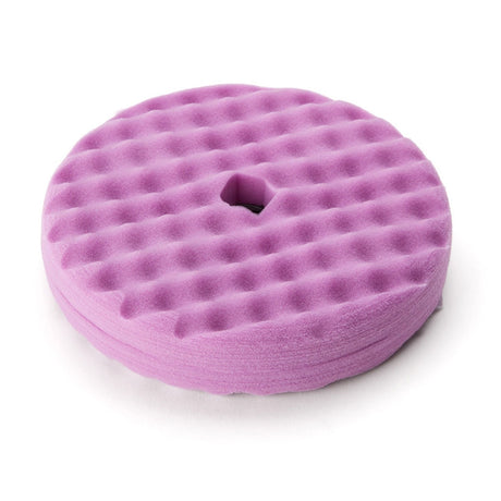 3M Perfect It 1 Step Foam Finishing Pad, Quick Connect, Waffle Face, Purple, 8 in (33035) (7100191416) (6 Pack)