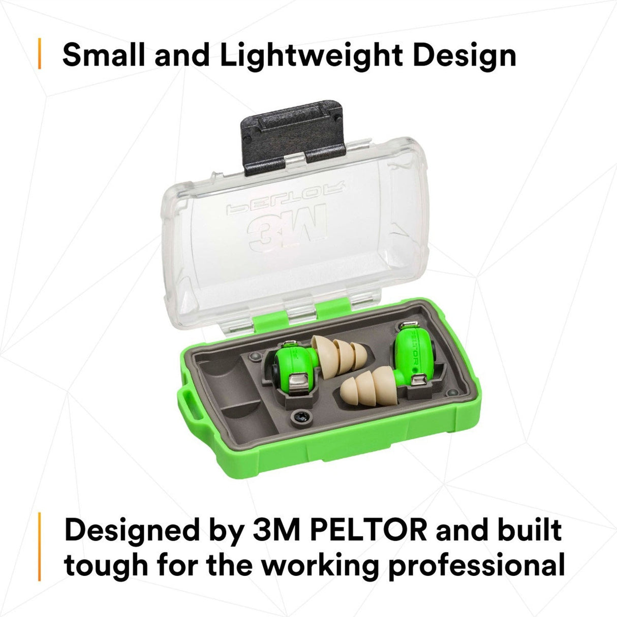 3M EEP-100 PELTOR Electronic Earplug Kit with Rechargeable Charging Case and Eartips (7100193144) - 9