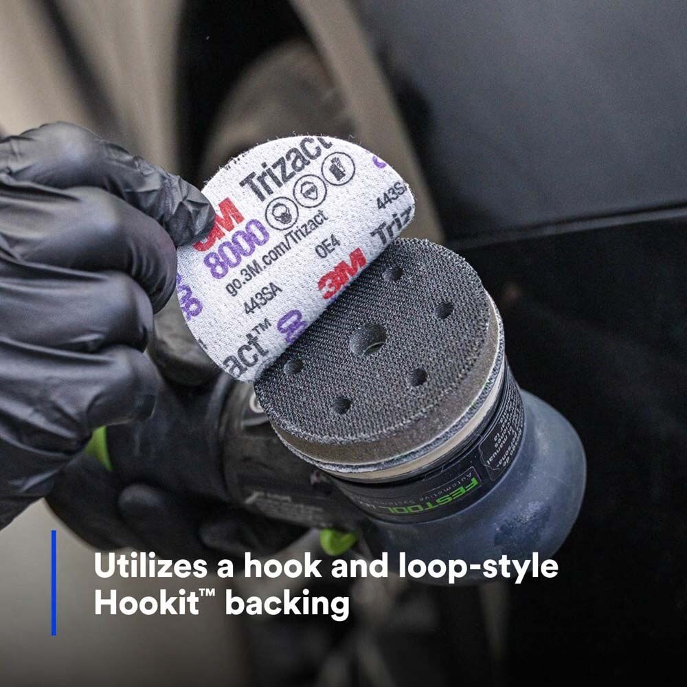 3M 7100193766 Trizact Hookit Foam Disc 30805, 8000, 5 in (15 Pack) - 8