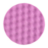3M 33042 Hookit 1-Step Foam Finishing Pad, Waffle Face, Purple, 6 in (7100193787) (24 Pack) - 2
