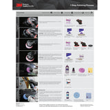 3M 33042 Hookit 1-Step Foam Finishing Pad, Waffle Face, Purple, 6 in (7100193787) (24 Pack) - 9