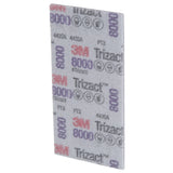 3M 443SA 30803 Trizact Hookit Foam Abrasive Sheet, Silicon Carbide 8000 Grit, Gray, 70 mm x 140 mm (7100194290) (50 Pack) - 3