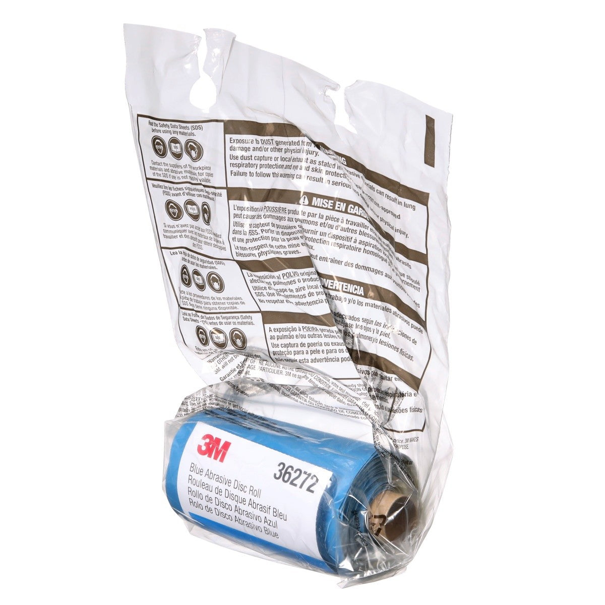 3M 321U 36272 Stikit Blue Abrasive Disc Roll, 5 in, 400 Grit, No Hole, Primer Sanding, E-Coat Sanding, Paint Preparation (7100199692) (500 Pack) - 5
