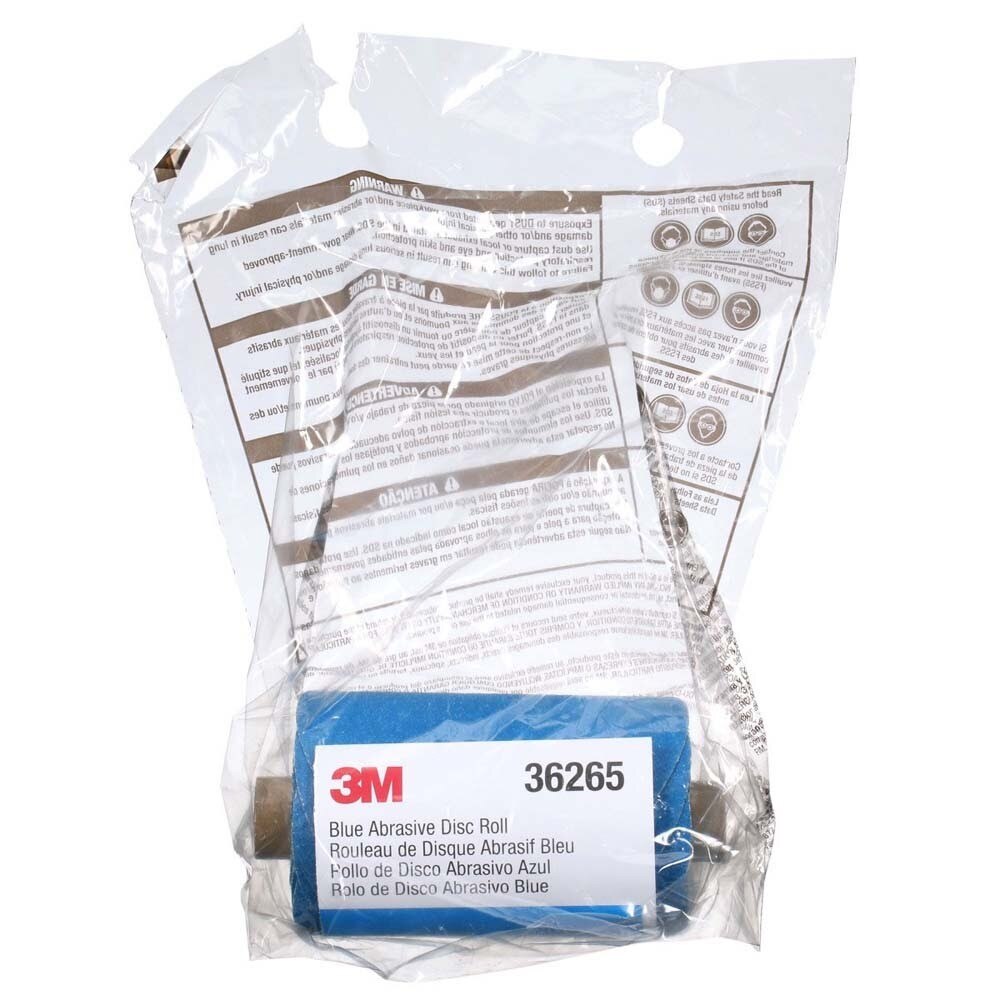 3M 7100199698 Stikit Blue Abrasive Disc Roll 321U, 36265, 5 in, 80, No Hole - 6