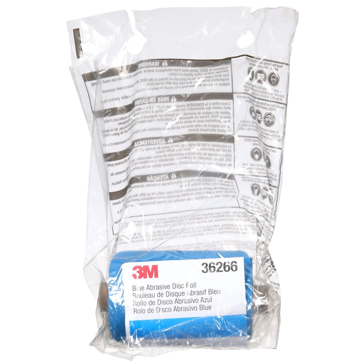 3M 321U 36266 Stikit Blue Abrasive Disc Roll, No Hole, 5 in, 120 Grade (7100199700) (500 Pack) - 6