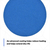 3M 321U 36269 Stikit Blue Abrasive Disc Roll, No Hole, 5 in, 220 Grade (7100199702) (500 Pack) - 6
