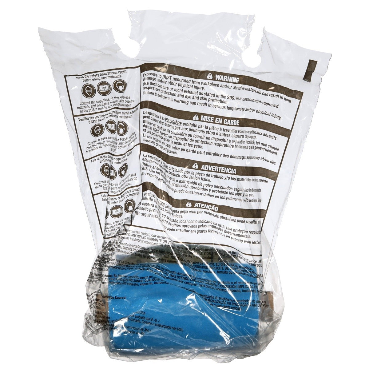 3M 321U 36268 Stikit Blue Abrasive Disc Roll + No Hole, 5 in, 180+ Grade, Blue, PSA, 100 Discs Pack (7100199703) (500 Pack) - 5