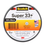 3M 33+-3/4X76FT-1 Scotch Super 33+ Vinyl Electrical Tape, Black, 3/4 in x 76 ft, 1 in Core, 7 mil, Professional Grade, All-Weather, Flame Retardant (7100201470) (100 Pack) - 3